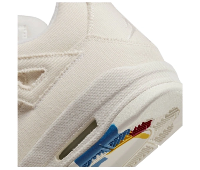 Jordan DQ4909-100 Air Retro Blank 4 Canvas 0813